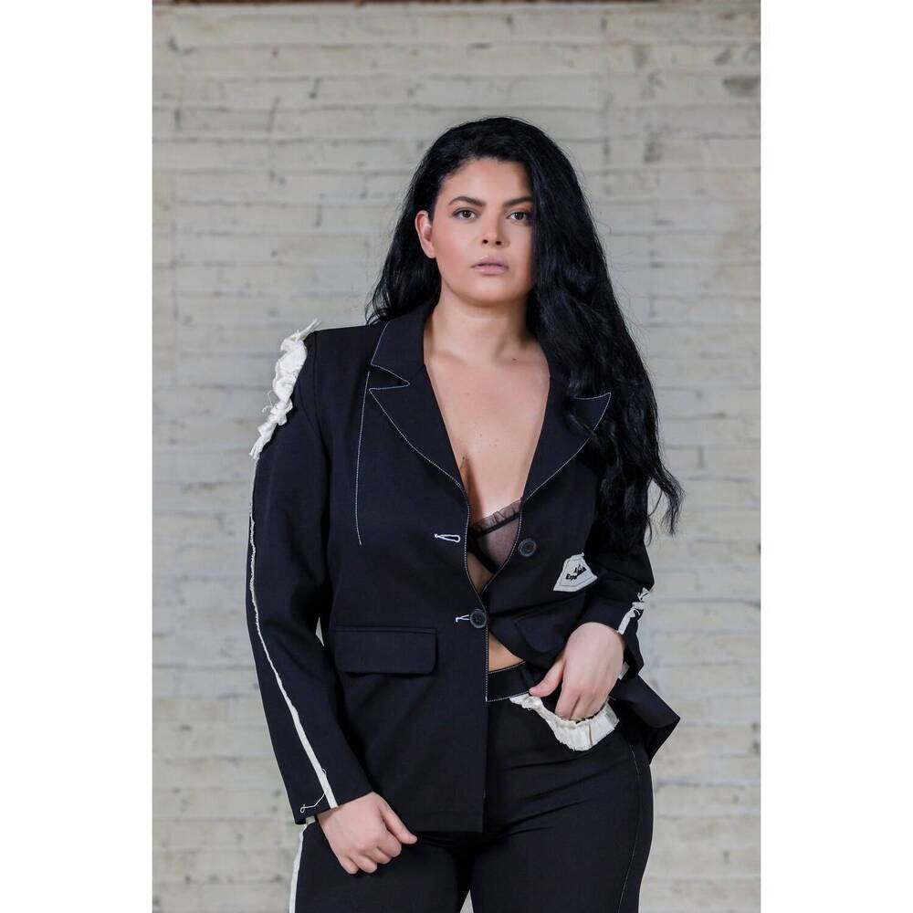 NEW CQBYCQ pant suit jacket in black